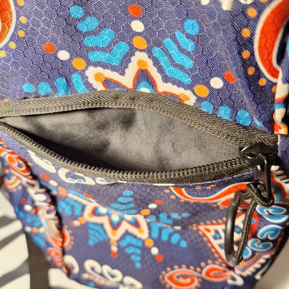 Vibedration Hydration Backpack w/o bladder - Red, White, Blue pattern - used main image 10
